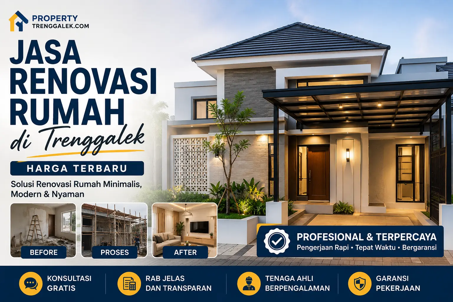 Jasa Renovasi Rumah di Trenggalek Harga Terbaru